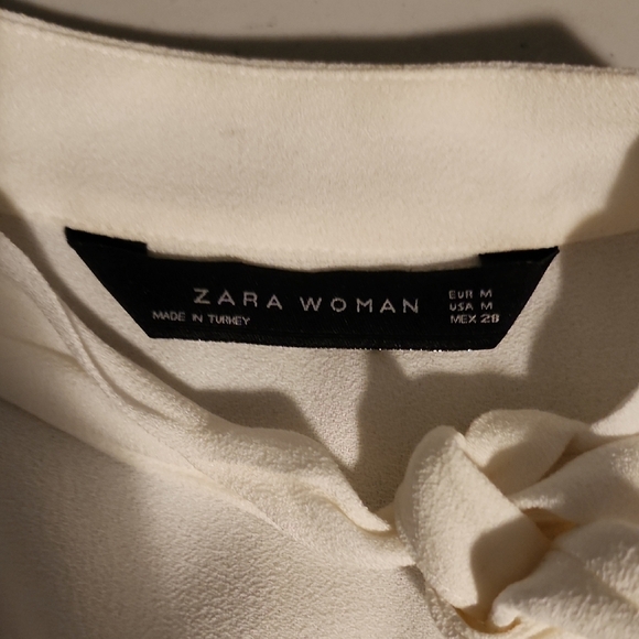 Zara Blouse with Tie Front and Bell Sleeves - Picture 2 of 7